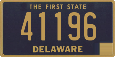 DE license plate 41196