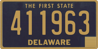 DE license plate 411963