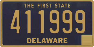 DE license plate 411999