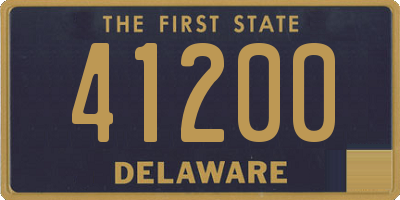 DE license plate 41200