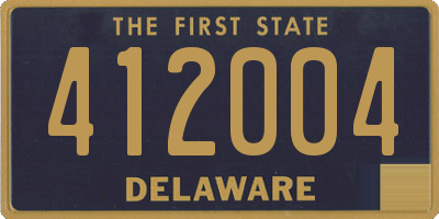 DE license plate 412004