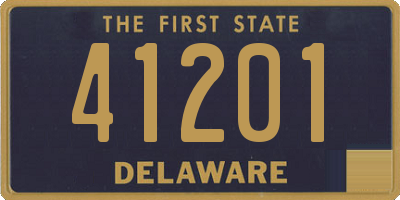 DE license plate 41201