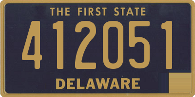 DE license plate 412051