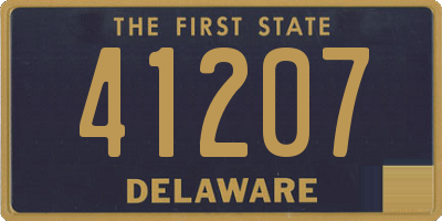 DE license plate 41207