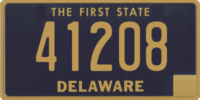 DE license plate 41208