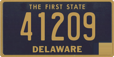 DE license plate 41209