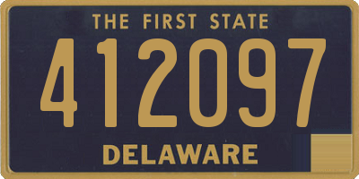 DE license plate 412097