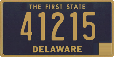 DE license plate 41215