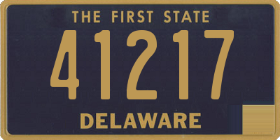 DE license plate 41217