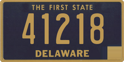 DE license plate 41218