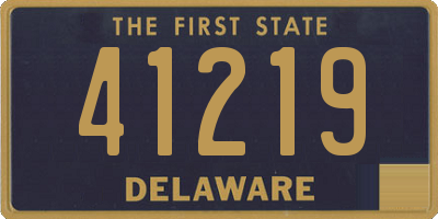 DE license plate 41219