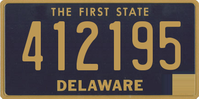 DE license plate 412195
