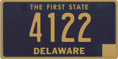 DE license plate 4122