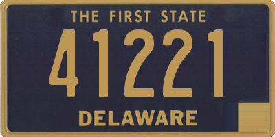 DE license plate 41221