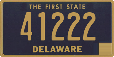DE license plate 41222