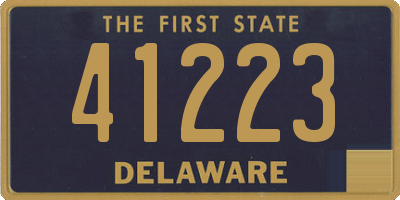 DE license plate 41223
