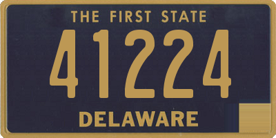 DE license plate 41224