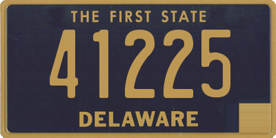 DE license plate 41225