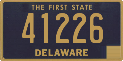 DE license plate 41226