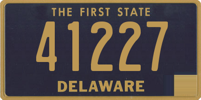 DE license plate 41227