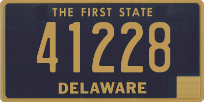 DE license plate 41228
