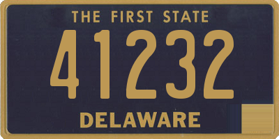 DE license plate 41232