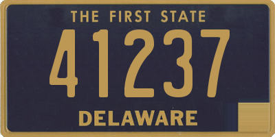 DE license plate 41237