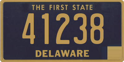 DE license plate 41238