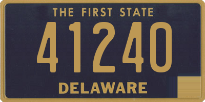 DE license plate 41240