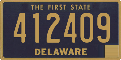 DE license plate 412409