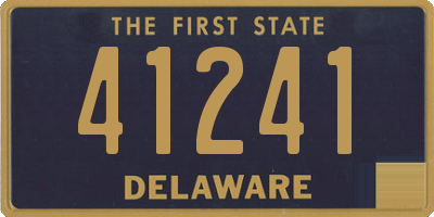 DE license plate 41241
