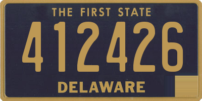 DE license plate 412426