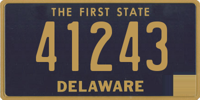 DE license plate 41243