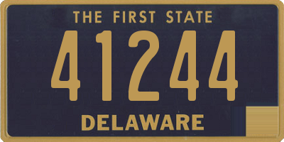DE license plate 41244