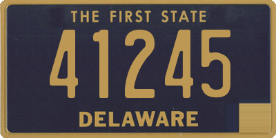 DE license plate 41245