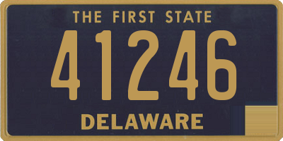 DE license plate 41246