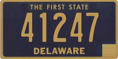 DE license plate 41247