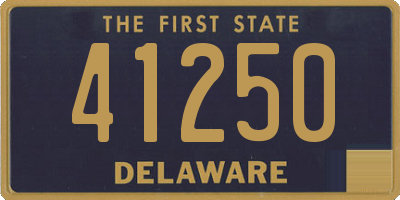 DE license plate 41250