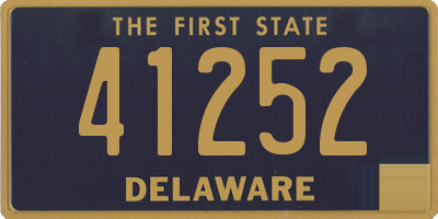 DE license plate 41252