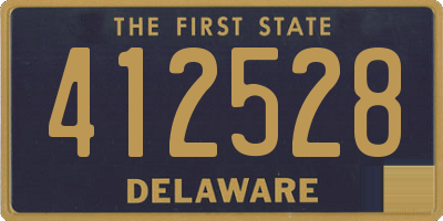 DE license plate 412528