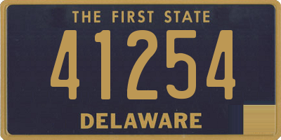 DE license plate 41254