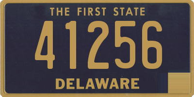 DE license plate 41256