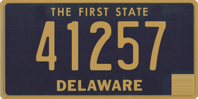DE license plate 41257