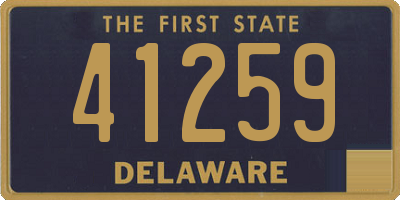 DE license plate 41259