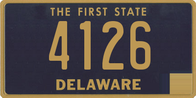 DE license plate 4126