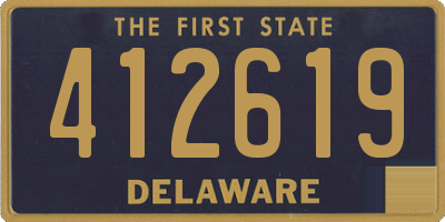 DE license plate 412619