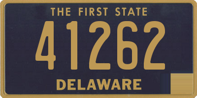 DE license plate 41262