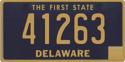 DE license plate 41263