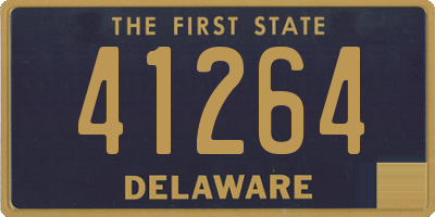 DE license plate 41264