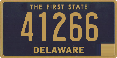 DE license plate 41266